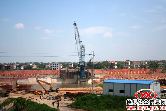 攸县桐坝电站利用晴好天气抢抓施工进度