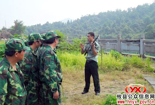 攸县酒埠江镇组织民兵开展训练