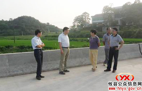 市人大常委会副主任鲁立彬一行到新市镇视察交通道路建设工作