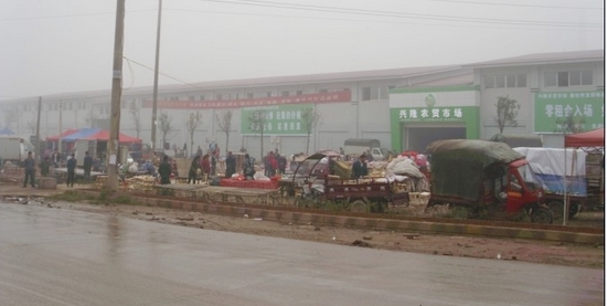 云龙示范区近日开展清理马路市场行动