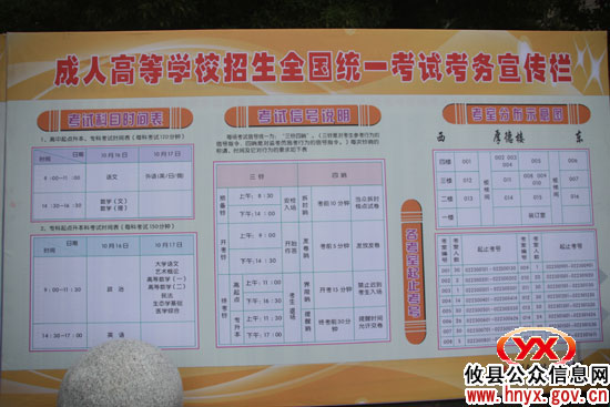攸县2010年成人高考今日在县一中开考