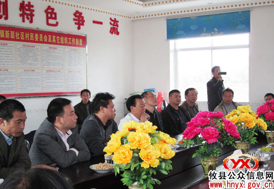 茶陵县严塘镇刘强一行到新市镇新联村参观