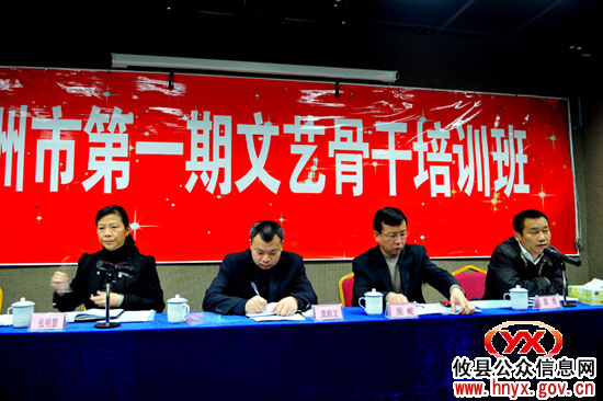 攸县五名同志参加全市首期文艺骨干培训班学习
