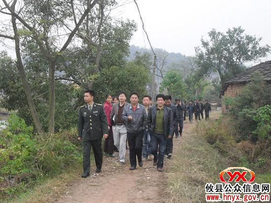 【村级联合办公】杨峥嵘一行到石羊塘镇实地指导