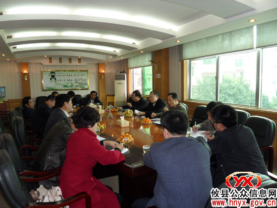 市卫生局周伦祥一行来攸县进行工作调研