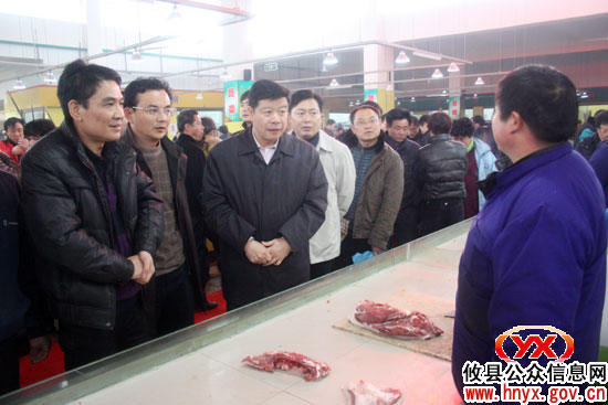 邝邹飞、胡湘之一行深入全县部分重点工程进行视察
