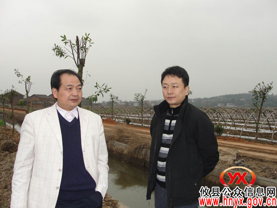 市农开办主任周峰一行来攸县督查指导农开工作