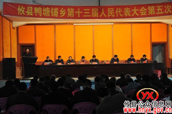 攸县鸭塘铺乡召开十三届人大五次会议 增选阳春雷为乡人大主席