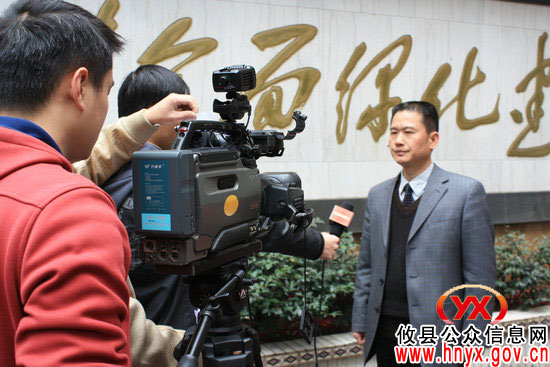 攸县林业局局长张建林接受县电视台专访