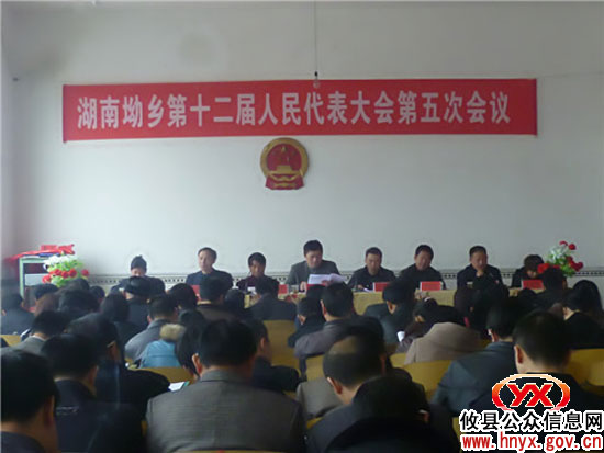 攸县湖南坳乡召开十二届人大五次会议