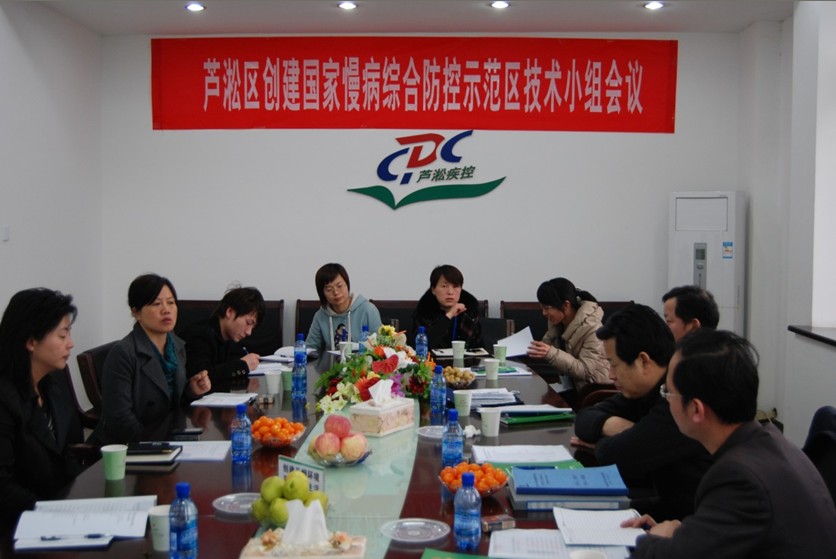 省卫生厅疾控处李树民处长一行督查我区全国慢性病综合防控示范区创建工作