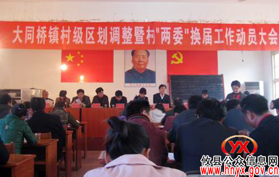 攸县大同桥镇进行村级区划调整暨“两委”换届工作动员