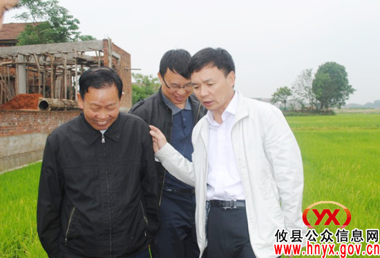 颜建斌一行到莲塘坳镇现场指导抗旱工作