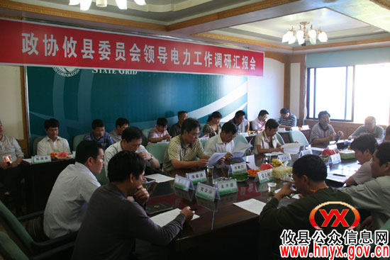 政协攸县委员会组织财贸组委员视察电力工作