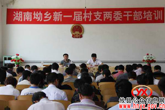 攸县湖南坳乡进行新任村干部业务知识培训