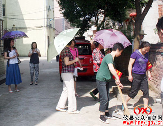 攸县城关镇雪花社区进行互查互检和规劝活动