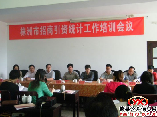 全市招商引资统计工作培训会议在攸县召开