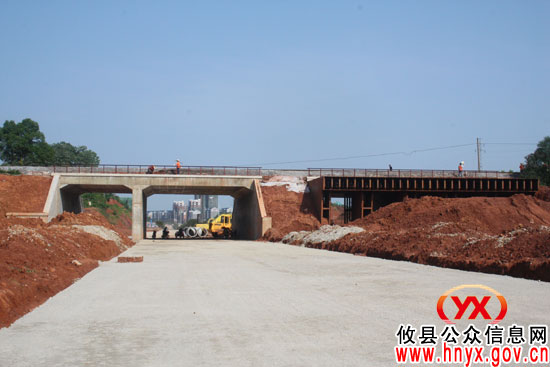 攸县县城内环路建设进度稳步推进