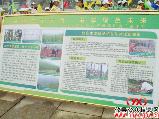 攸县林业局助阵“六&middot;五”世界环境日宣传活动