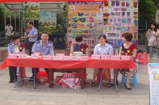 芦淞区疾控中心开展6.26禁毒宣传活动
