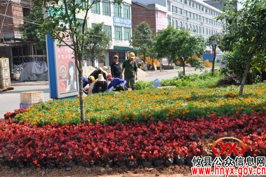 攸县市政园林处加强城区维护工作迎接党代会召开