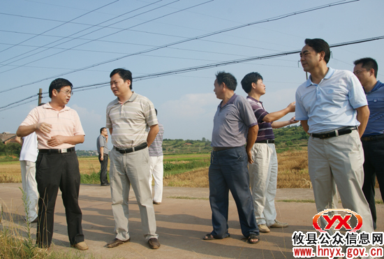 熊炜率办点单位负责人到上云桥镇调研指导工作