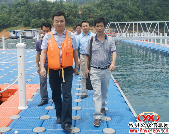 胡湘之、文斌一行视察宁排公路与酒仙湖景区建设
