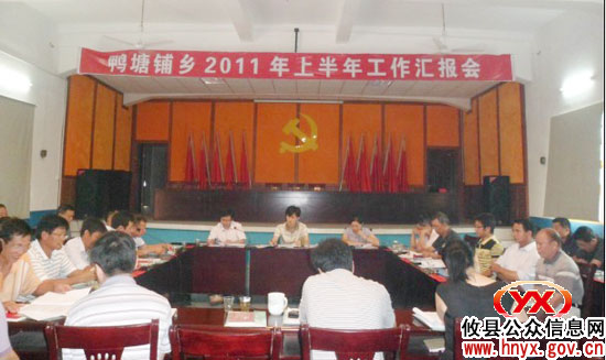 攸县鸭塘铺乡召开半年工作汇报会