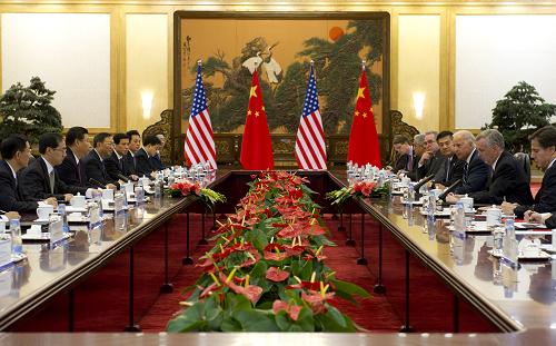 习近平在人民大会堂同美国副总统拜登举行会谈