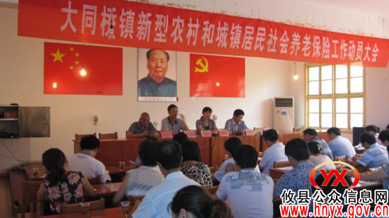 攸县大同桥镇进行“新农保”工作部署