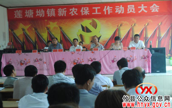 攸县莲塘坳镇进行“新农保”工作动员