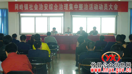 攸县网岭镇进行社会治安综合治理集中整治活动动员