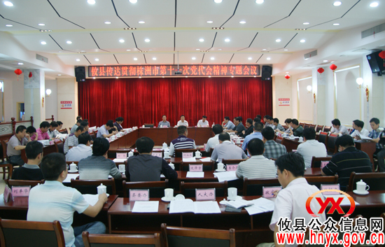 攸县召开专题会议传达贯彻株洲市第十一次党代会精神