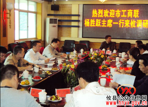 市工商联主席杨胜跃一行来攸县调研工商联工作