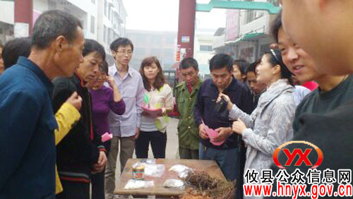 攸县桃水镇开展食品药品安全宣传活动