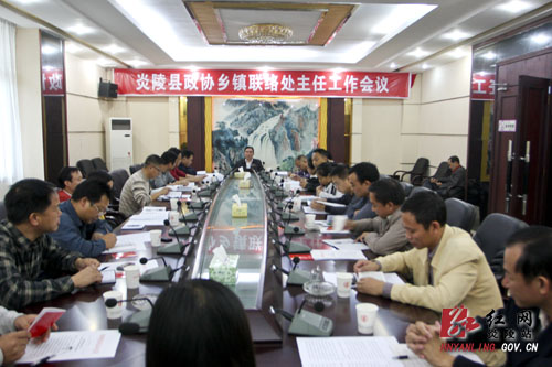 县政协召开首次乡镇政协联络处主任工作会议