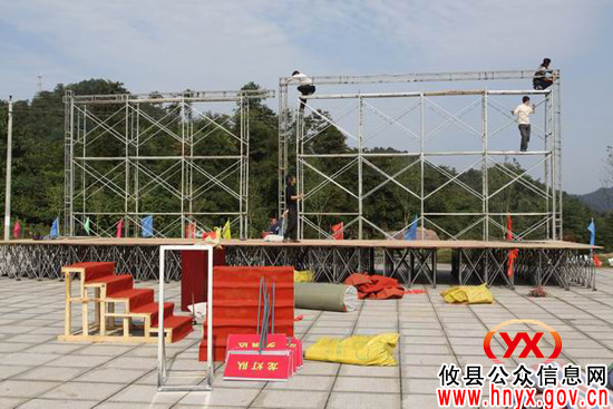 【香干文化节】开幕式场地布置及相关准备工作在紧张进行