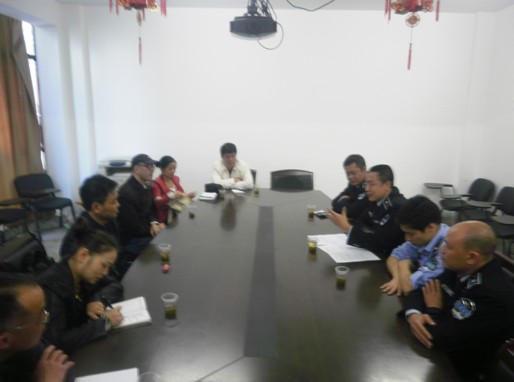 湘潭市雨花区环卫所到芦淞城管大队考察学习市容监督员工作