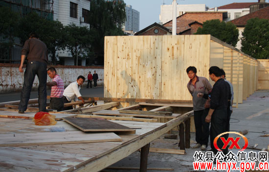 【香干文化节】攸县豆腐系列农产品展销会场地正在加紧布置