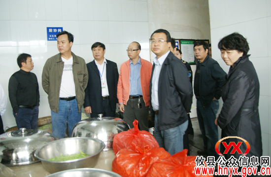 市食安办副主任彭爱云一行来攸县督查食品安全工作