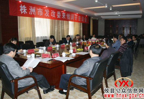 市发改委副主任杨泽民一行来攸县开展工作调研