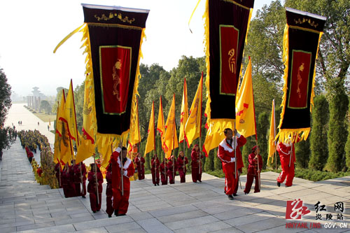 辛卯年株洲市人民防空系统炎帝陵祭祀典礼隆重举行