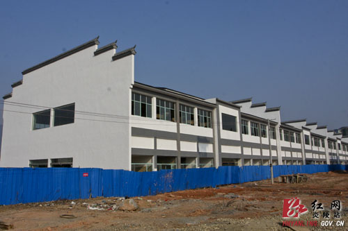 炎陵县城坎坪农贸市场将于年底完工交付使用