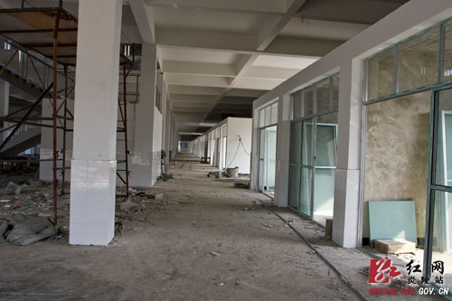 炎陵县城坎坪农贸市场将于年底完工交付使用