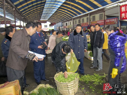 农业、工商联合执法确保＂两节两会＂农产品质量安全