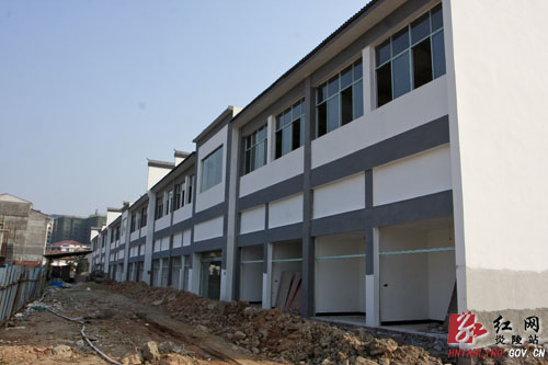 炎陵县城坎坪农贸市场将于年底完工交付使用