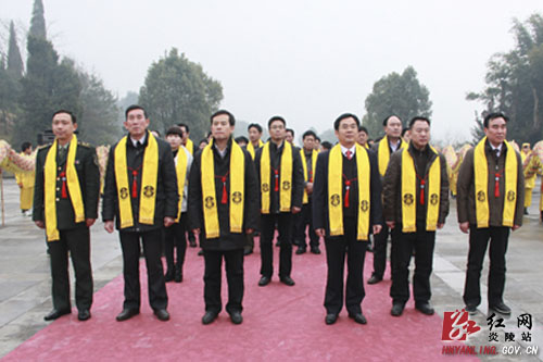 2012（壬辰）龙年新春炎陵县各界隆重举行炎帝陵祭祀典礼