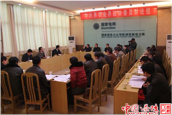 政协茶陵县七届七次会议进行联组讨论
