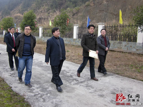 市检查组到我县检查 ＂十佳美丽校园＂创建工作