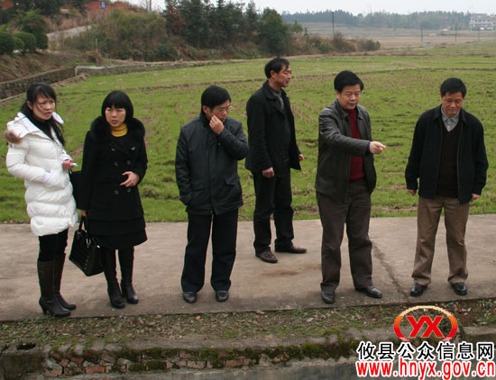 省农业厅副巡视员王新民一行来攸县调研农村清洁工程建设工作